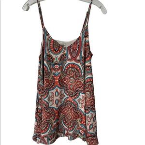 Show Me Your Mimi Spaghetti Strap Bohemian Top Size Small